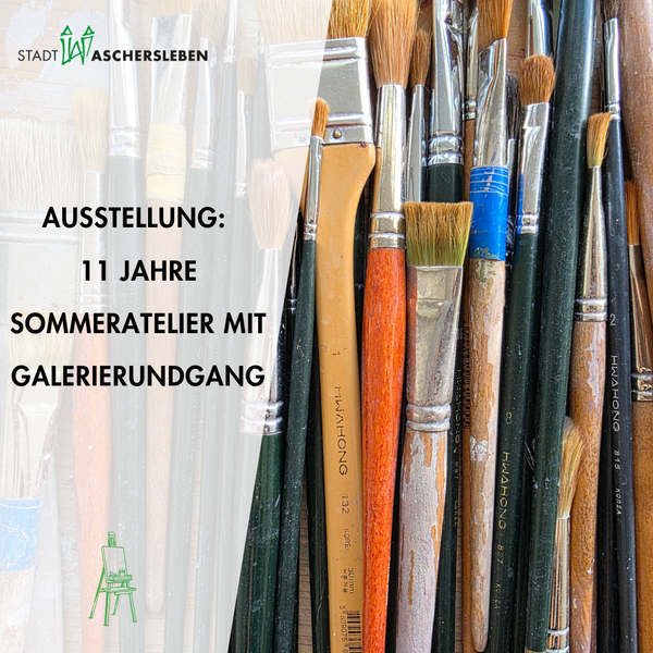 Bild vergrößern: Imagebild - verschiedene Pinsel in Hintergrund