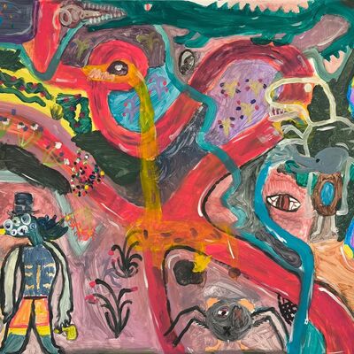 Bild vergr&ouml;&szlig;ern: 2026-01 Sek Burgschule Pr&auml;sentation Malerei (2)