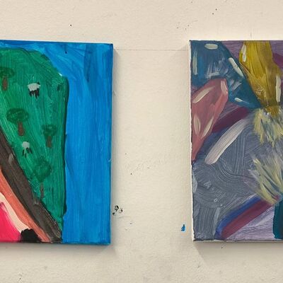 Bild vergr&ouml;&szlig;ern: 2026-01 Sek Burgschule Pr&auml;sentation Malerei (4)